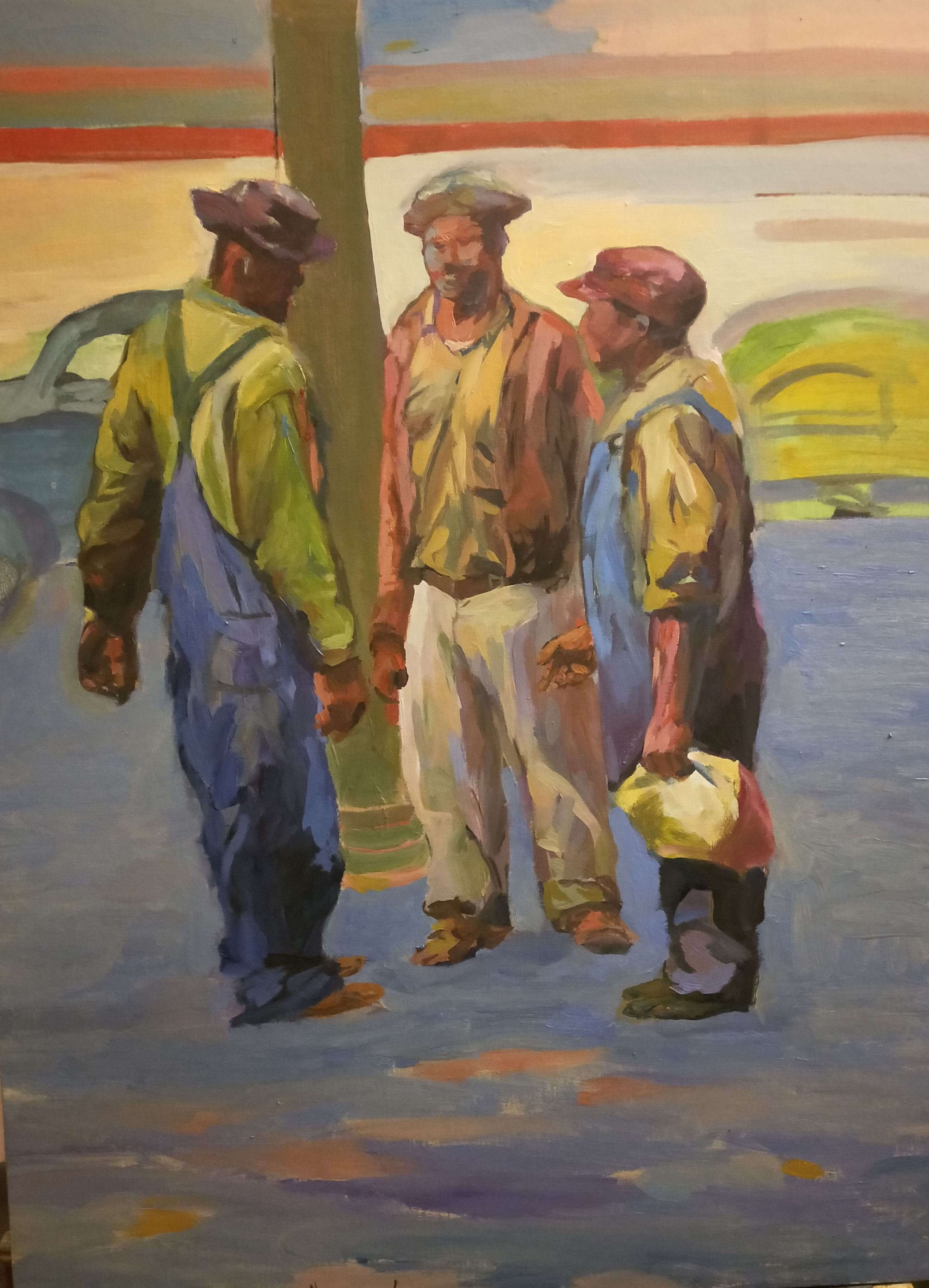 3 blacks - 80X60 cm