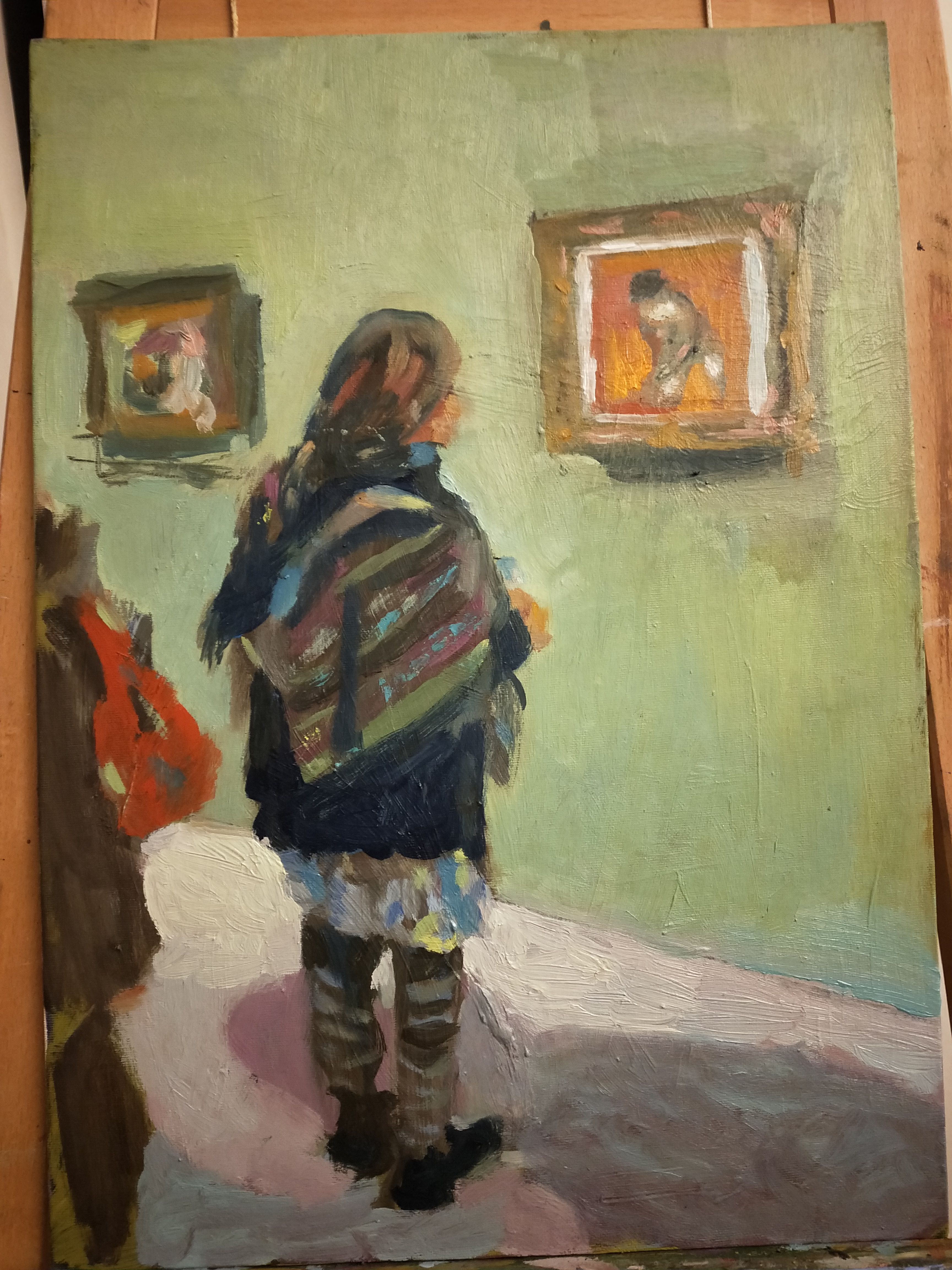 Au musee - 46X33 cm