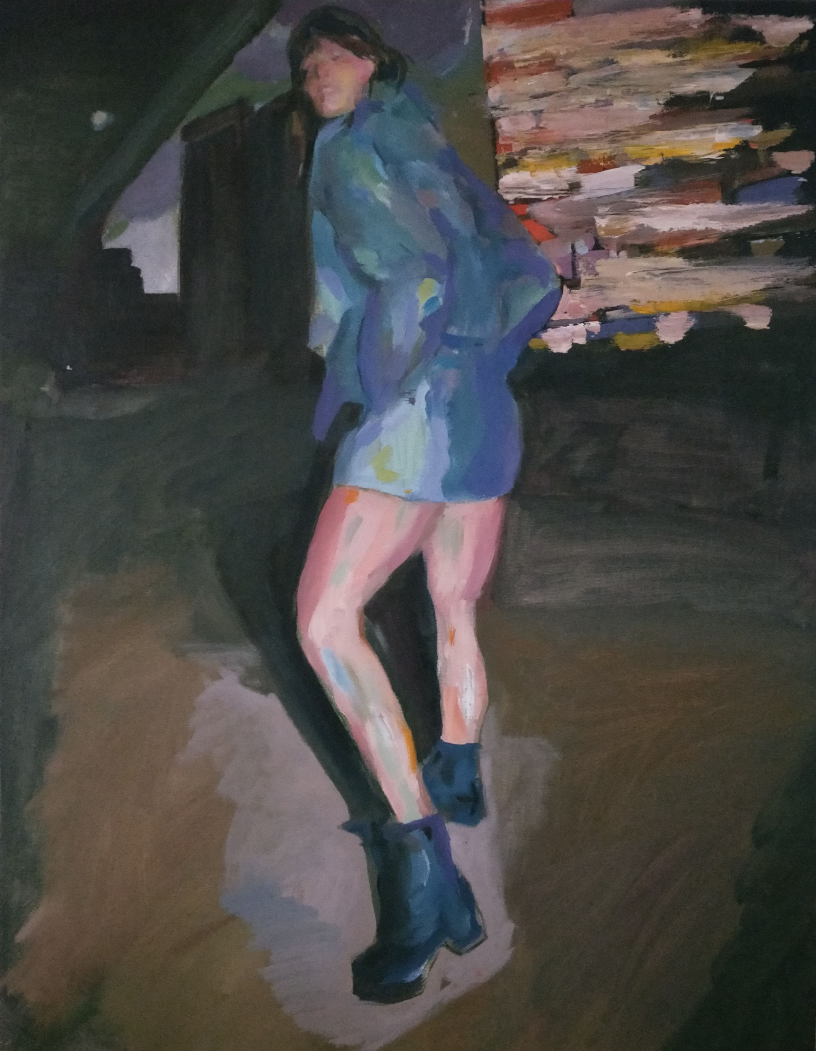 Femme mode sombre - 50X65 cm