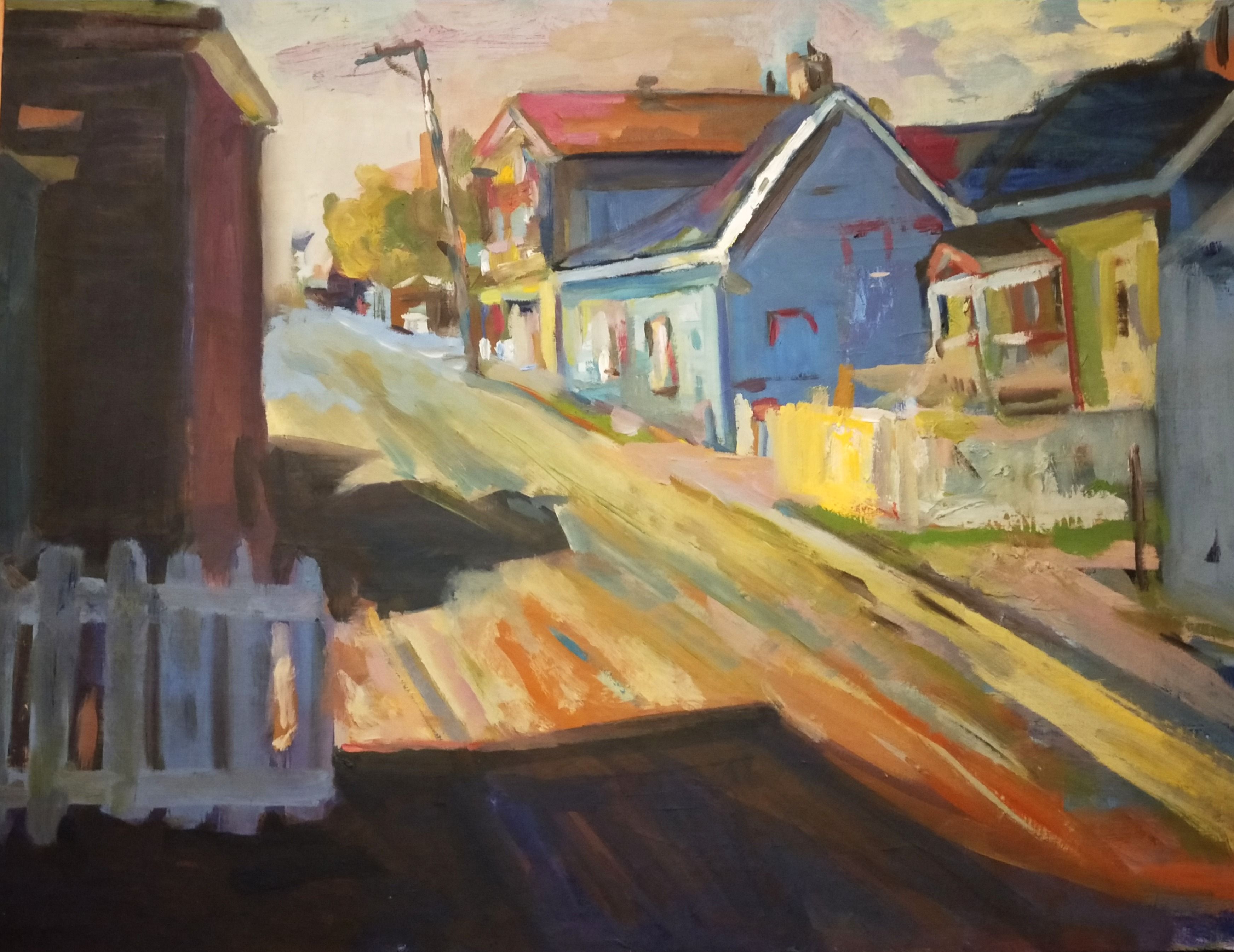 Route maison USA - 65X50 cm