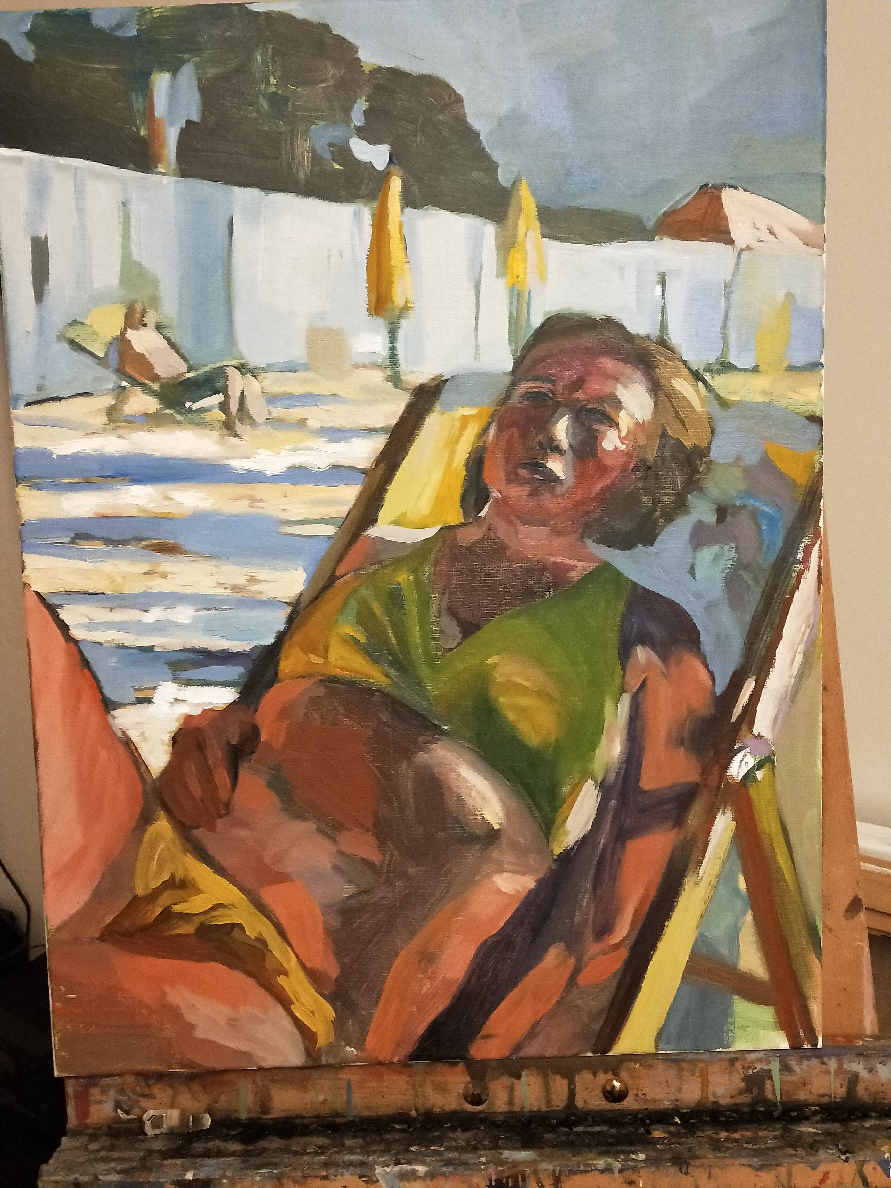 Valérie transat - 61X46 cm