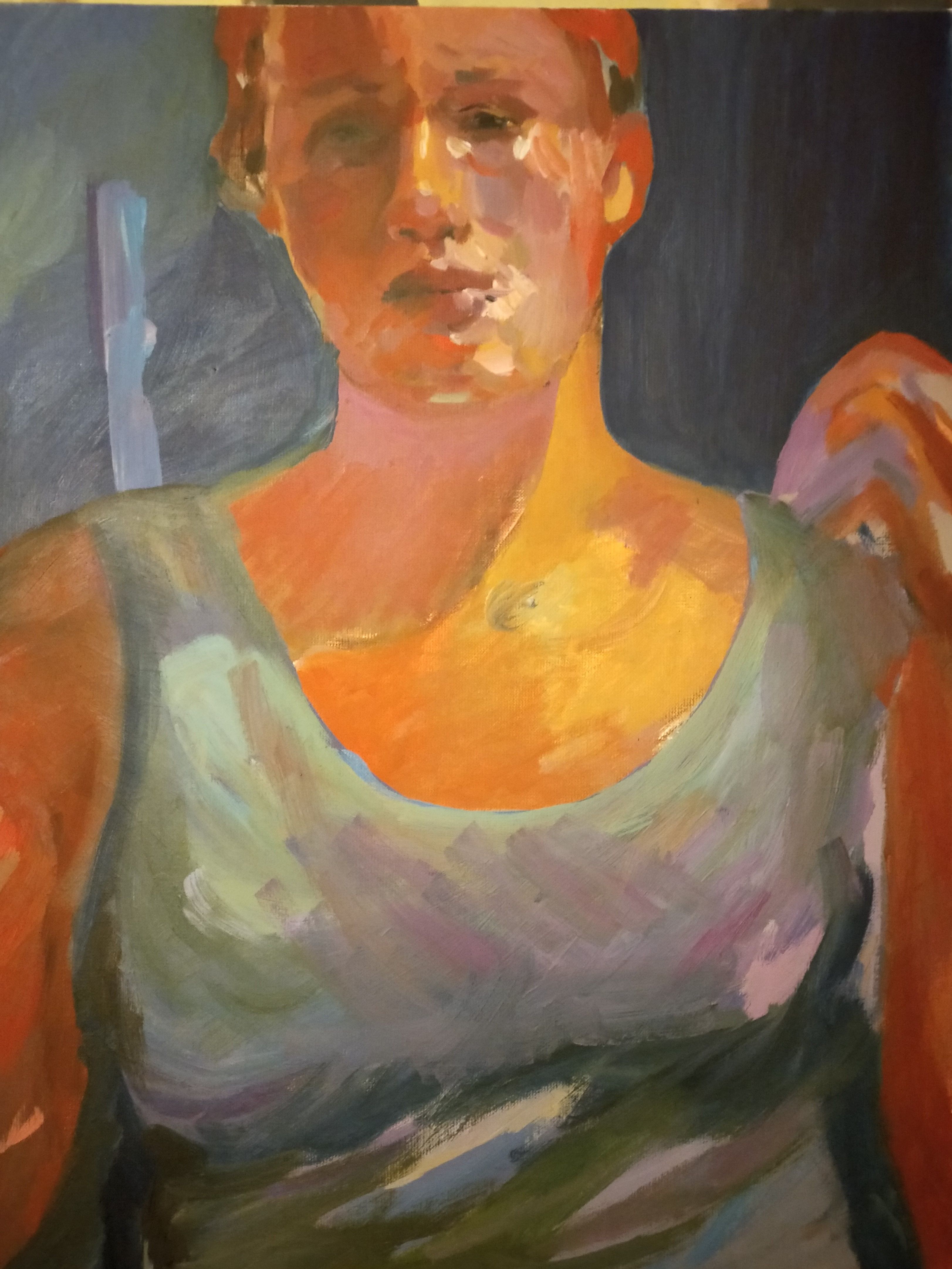 Femme année 30 - 65X50 cm