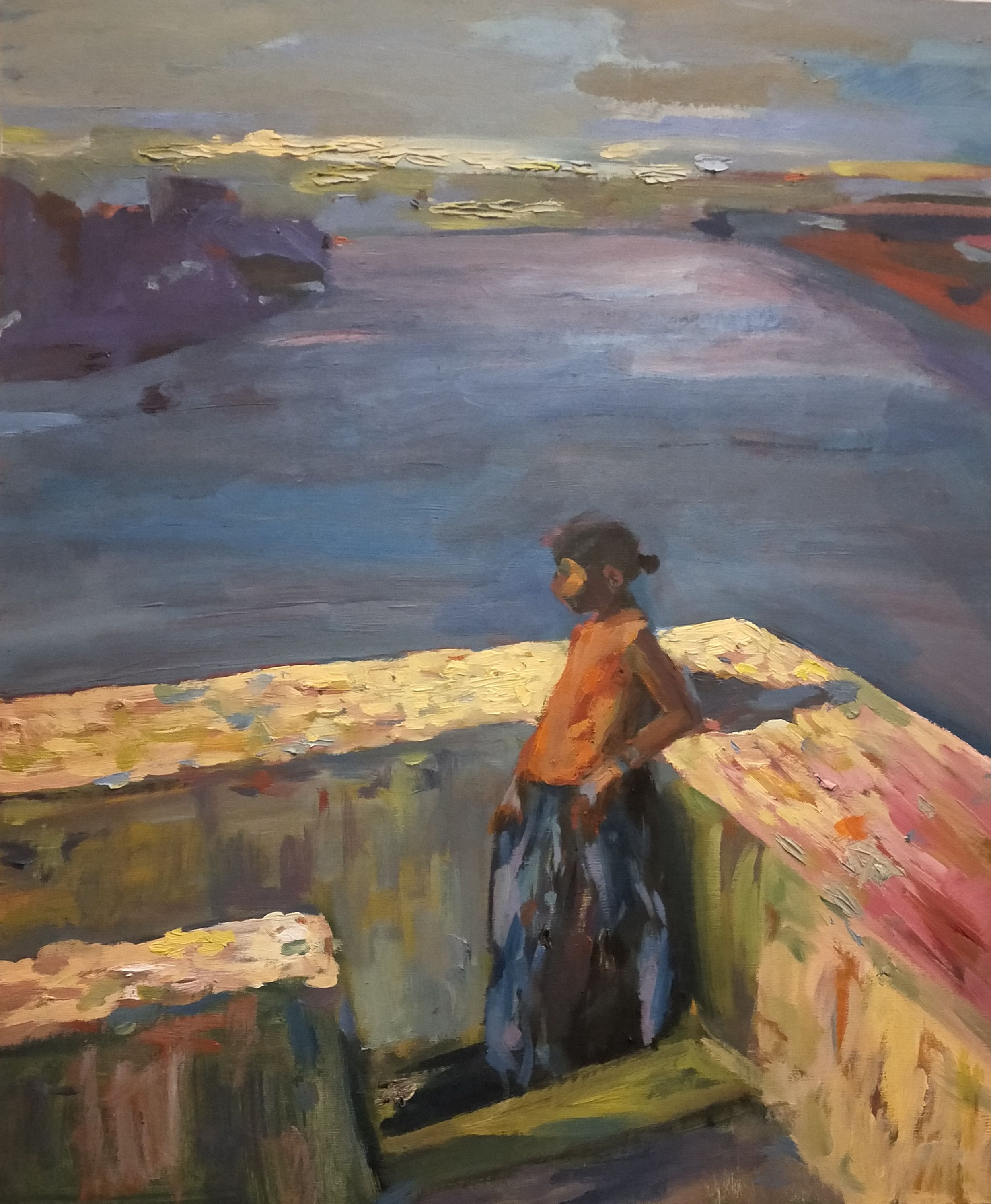 Jeune femme exotique - 65X50 cm